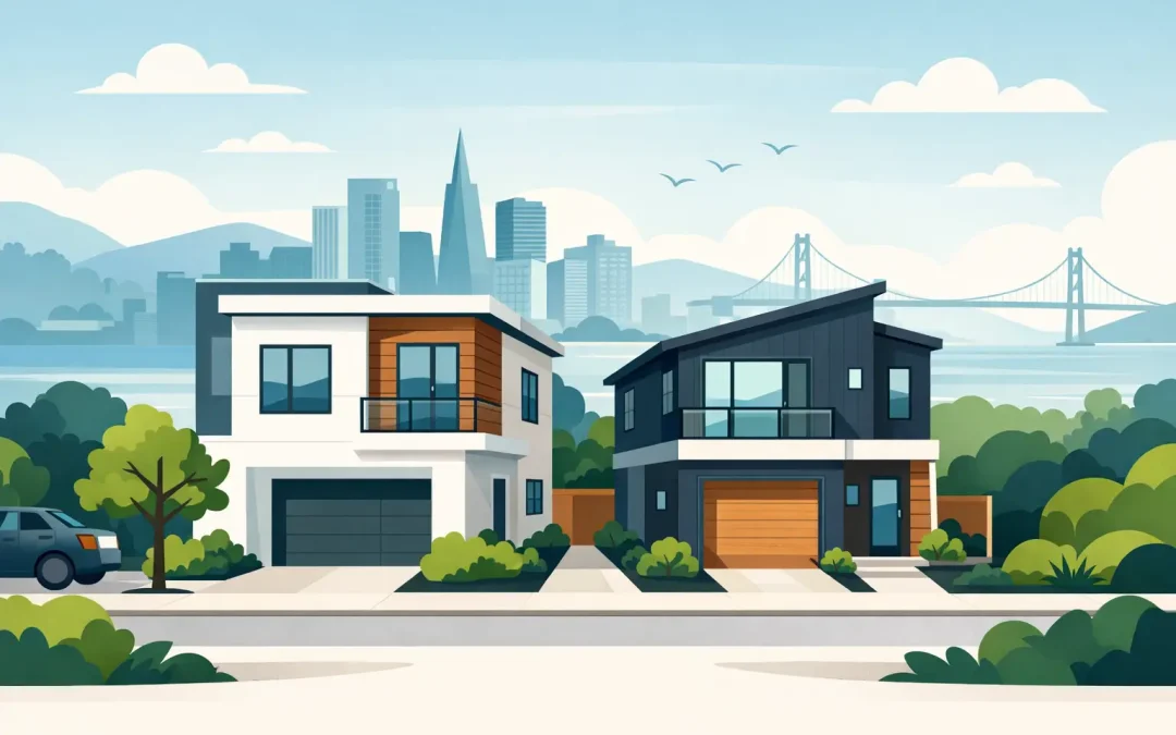 Small Lot New Build Example for Bay Area Homes
